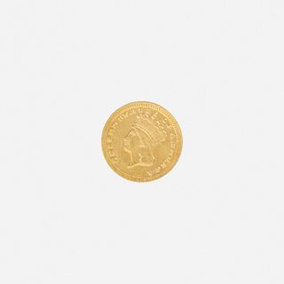 U.S. 1859-C Indian Head $1 Gold Coin