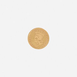U.S. 1867 Indian Head $1 Gold Coin