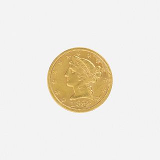 U.S. 1853-C Liberty $5 Gold Coin