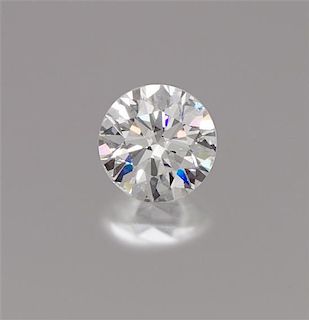 * A 4.57 Carat Round Brilliant Cut Diamond, 16.80 dwts.
