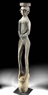 Tall Early 20th C. Dayak Wood Figure (Hampatong)