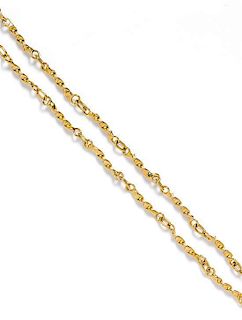 A 22 Karat Yellow Gold Longchain Necklace, 59.90 dwts.