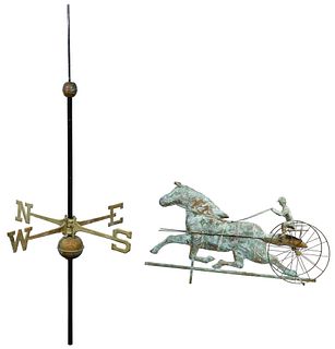 Copper Trotting Horse Weathervane