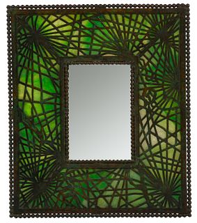Tiffany Studios 'Pine Needle' Pattern Bronze Picture Frame