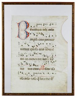 Illuminated Hymn on Vellum