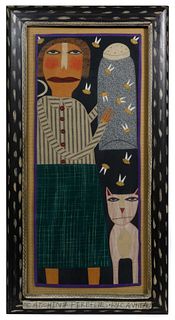 Chris Roberts-Antieau (American, b.1950) 'Catching Fireflies' Tapestry