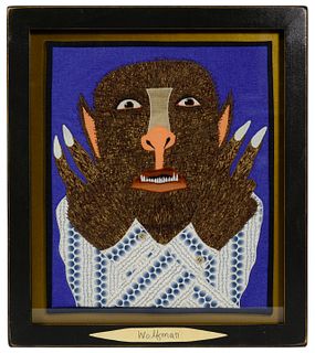 Chris Roberts-Antieau (American, b.1950) 'Wolfman' Tapestry