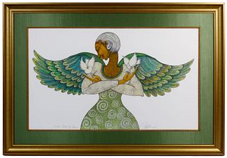 Charles Bibbs (American, 20th century) 'Angel of Peace' Giclee on Paper