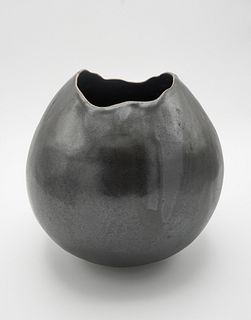 Medium Black Stone Vase