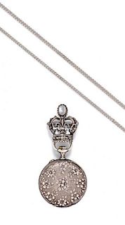 * A Sterling Silver Pocket Watch, Circa 1894, Tiffany & Co.,