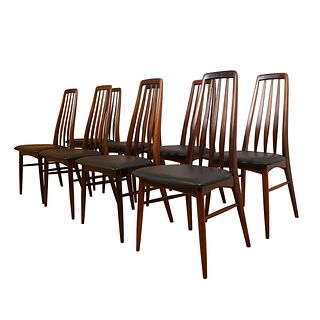 Danish Modern Rosewood Set of 8 Dining Chairs