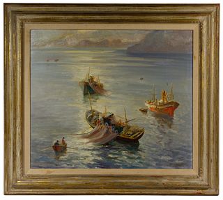 Unknown Artist (American, 20th Century) Oil on Board
