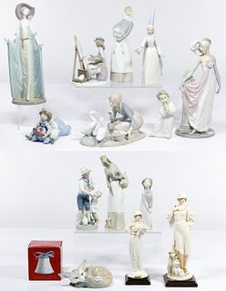 Lladro and Armani Figurine Assortment