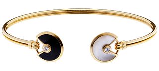 Cartier 18k Pink Gold 'Amulette de Cartier' Cuff Bracelet