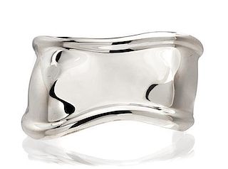 A Sterling Silver Bone Cuff Bracelet, Elsa Peretti for Tiffany & Co., 34.10 dwts.