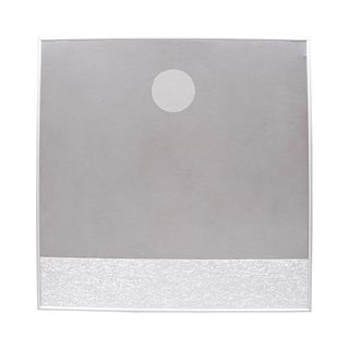 DIEGO MATTHAI "Eclipse total lunar", 2005-2015. Firmado al frente Elaborado en acero inoxidable Enmarcado 44 x 44 cm