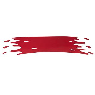 DIEGO MATTHAI. "Brochazo rojo". Madera con laca automotiva color rojo. 220 x 80 cm.