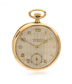 A Collection of 18 Karat Yellow Gold Open Face Pocket Watches,