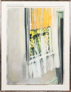 Michael Mazur (American, 1935-2009) Billowing Curtains. Signed and dated "MAZUR '79" l.r. Pastel on paper, 30 x 22 in., floated within