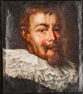 Dutch School, 17th Century Style Fair-haired Man in a Ruff Collar. Unsigned. Oil on canvas, 17 3/4 x 15 1/2 in., framed. Condition: Can