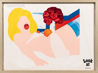 Tom Wesselmann (American, 1931-2004) Look At Wesselmann Exhibition Poster, 1968. Unsigned, titled and identified in print l.r., "Galeri