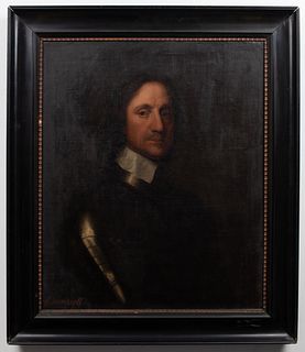 Circle of Robert Walker "Oliver Cromwell" Oil
