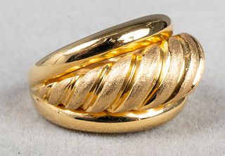Italian 18K Yellow Gold Ring
