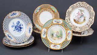 Meissen, KPM, & Copeland Porcelain Plates, 8