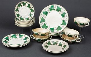 Wedgwood Napoleon Ivy Partial Dinner Service, 22