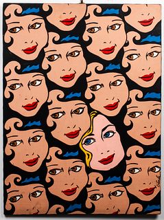 Roberta D'Cunha "Idol-Eyes" Acrylic on Canvas
