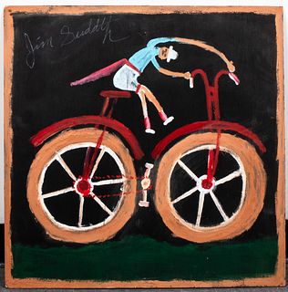 Jimmy Lee Sudduth "Bicycle Man" Outsider Art