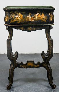Chinese Export Lacquered Planter on Base