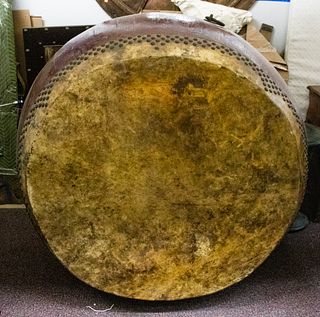 Monumental Hardwood Taiko or Tanggu Drum