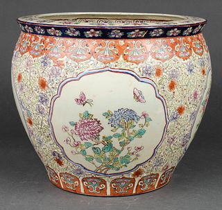 Chinese Porcelain Famille Rose Fish Bowl