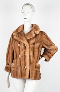Fawn Mink Fur Coat