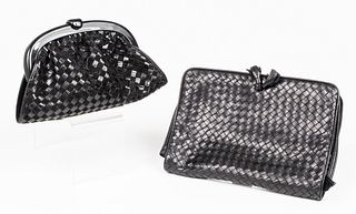 Bottega Veneta Black Intrecciato Handbags, 2