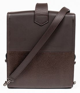 Davide Cenci Brown Leather Backpack