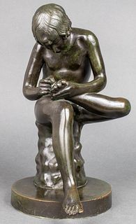 Grand Tour "Boy With Thorn" Bronze Sculpture
