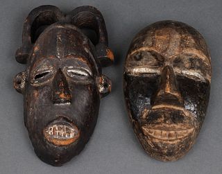 African Carved Wood Masks, 2