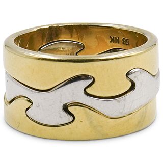 Georg Jensen 18k Tri Color Gold Fusion Ring