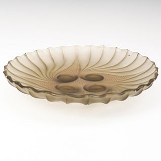 R. Lalique Glass Dish