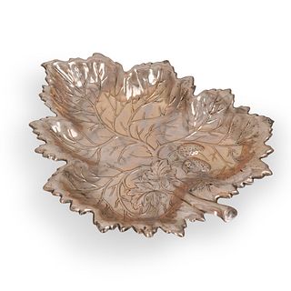 Wallace Sterling Silver Leaf Shaped Dish