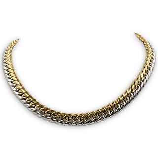 Super Oro Italiano 18k Two Tone Chain Necklace