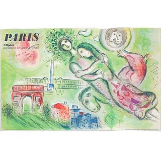 Marc Chagall (Russian-French, 1887-1985) Paris L'Opera Poster
