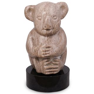 Mid-Century Koala Marble Sculpture