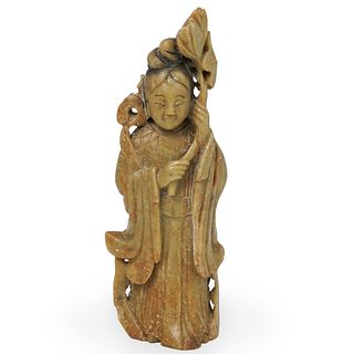 Chinese Carved Soapstone Statue