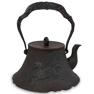 Antique Japanese Iron Teapot
