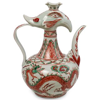 Antique Chinese Porcelain Phoenix Wine Pot