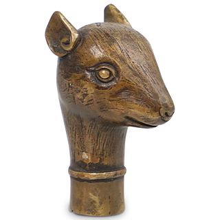 Bronze Squirrel Cane Topper