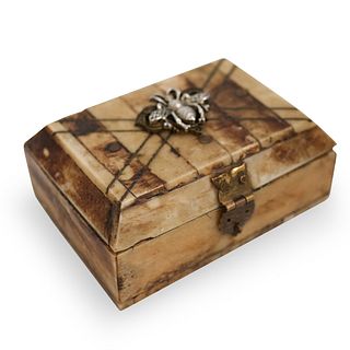 Antique Bone & Brass Box